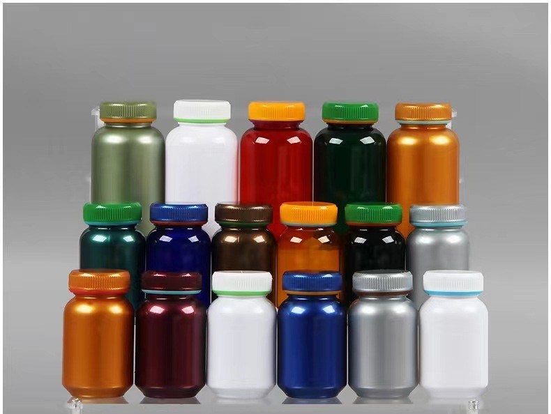 دهان خالی 100ml 150ml پلاستیک سفید PE دارویی قرص کپسول ظرف دارویی بطری داروی ویتامین