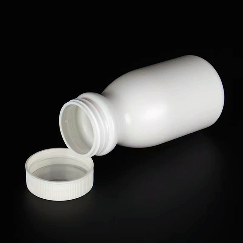 خالی دور 50ml 100ml 150ml کپسول سفید HDPE قرص قرص بطری های پلاستیکی مکمل های پلاستیکی بطری داروی پلاستیکی PE