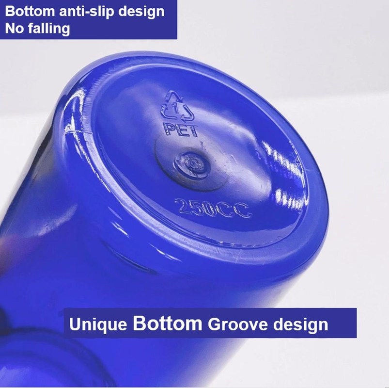 داروسازی 100ml 120ml 175ml Blue PET پلاستک کپسول بطری مراقبت های بهداشتی قرص دارویی بطری با کلاه پیچ